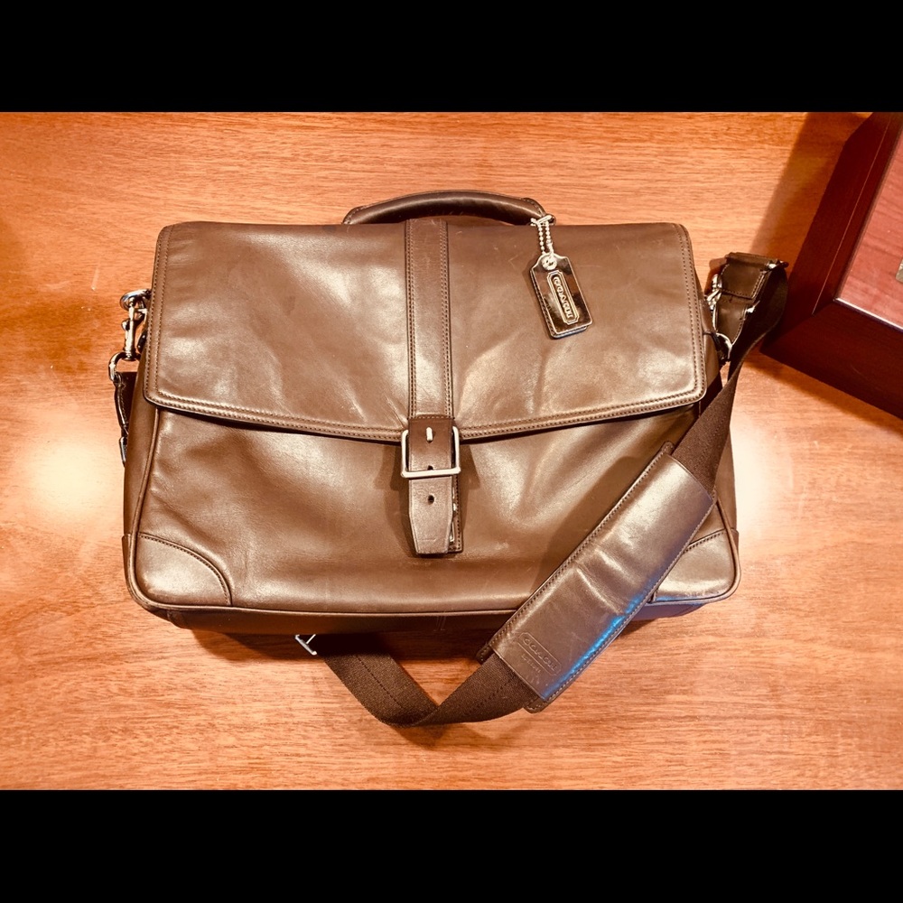 Coach Transatlantic Briefcase Stunning Condition